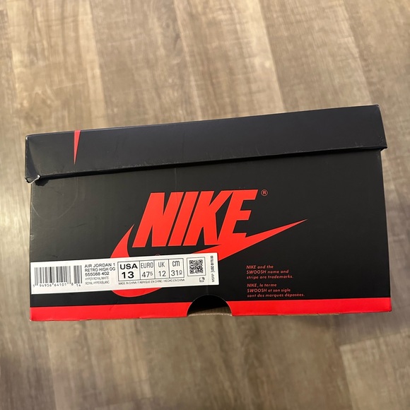 Jordan 1 Retro High NC to CHI Sneakers (Women’s 14.5 / Men’s 13) Brand New - Picture 10 of 10